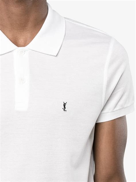 ysl long sleeve polo|SAINT LAURENT Polo Shirts for Men .